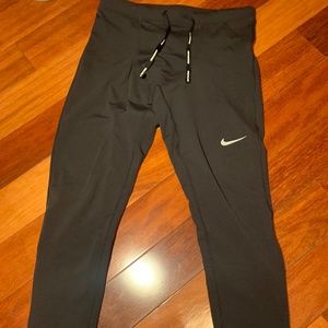 Nike Mens Repel Challenger Running Tights Mens Black Running Pants